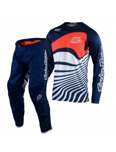 CONJUNTO TROY LEE DESIGNS 2021 GP DRIFT - NAVY / LARANJA